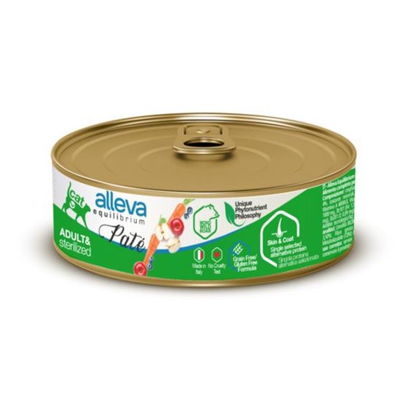 Alleva EQUILIBRIUM cat wet pate Sterilized boar 85 g konzerva